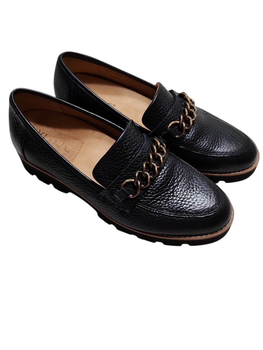 Vionic Women's Emalyn Slip-On Loafers Black Leather 6.5 - Picture 1 of 16